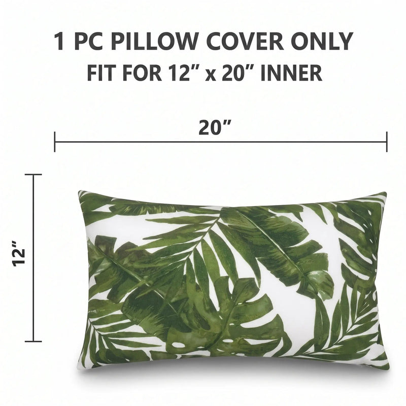 2 Pack Outdoor Lumbar Pillow Covers by HouseOfZazla