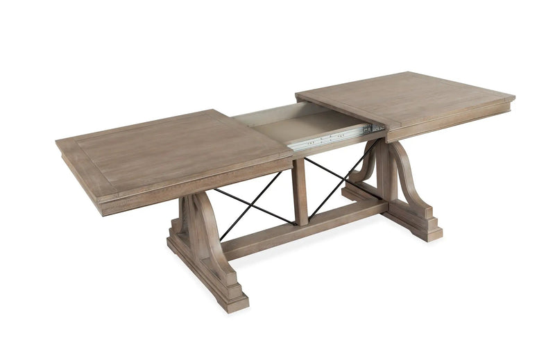 Paxton Place - Trestle Dining Table - Dovetail Gray by Unique Piece Furniture