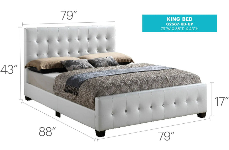 Stylish Transitional Bed by Unique Piece Furniture