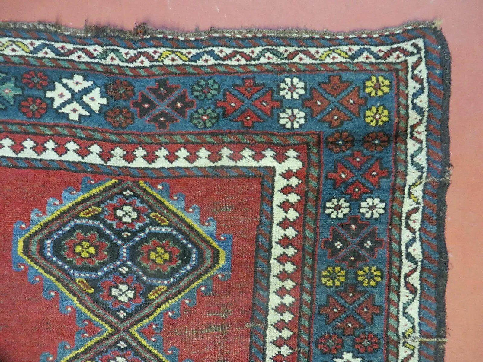 3' X 6' Antique 1920s Handmade Caucasian Karabagh Ganjeh Talesh Wool Rug Nice by Jewel Rugs