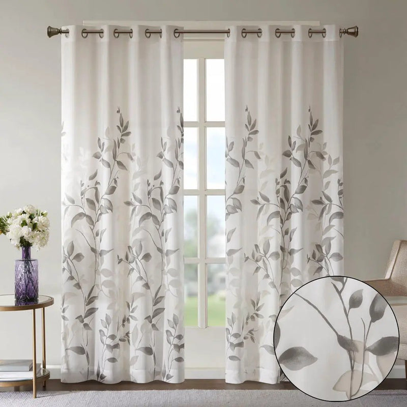 Burnout Printed Curtain Panel by HouseOfZazla