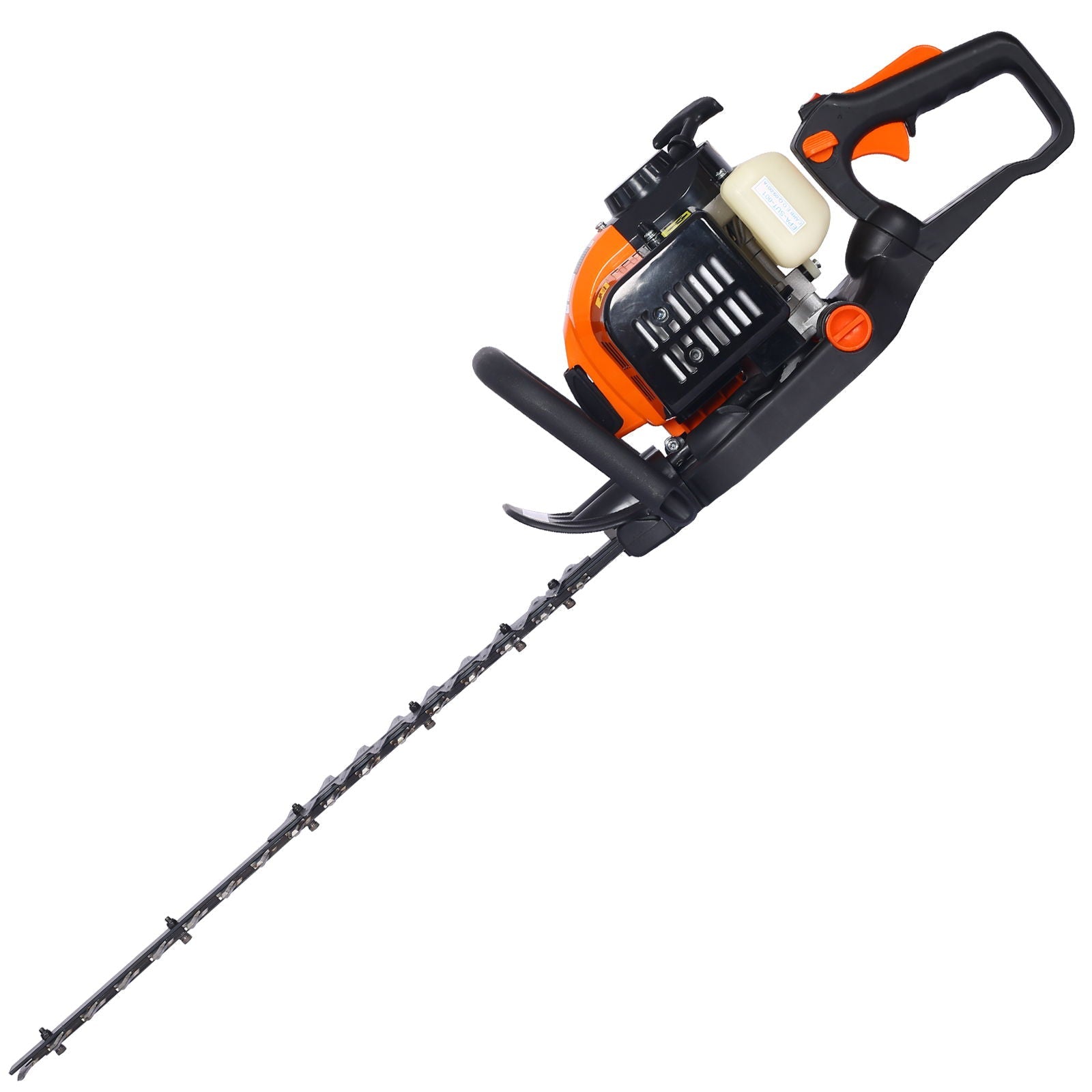 26Cc Gas Powered Hedge Trimmer With Double Sided Blade And Recoil Start - Orange by HouseOfZazla