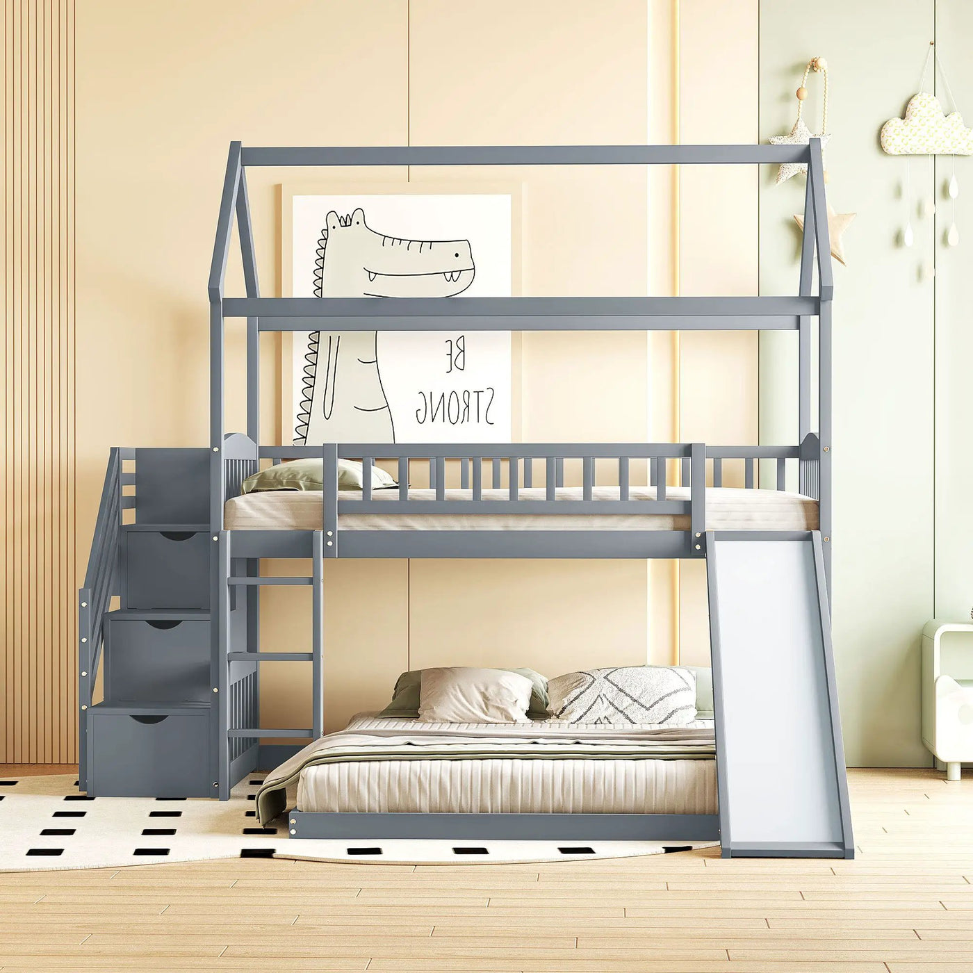 House Bunk Bed With Slide by Unique Piece Furniture