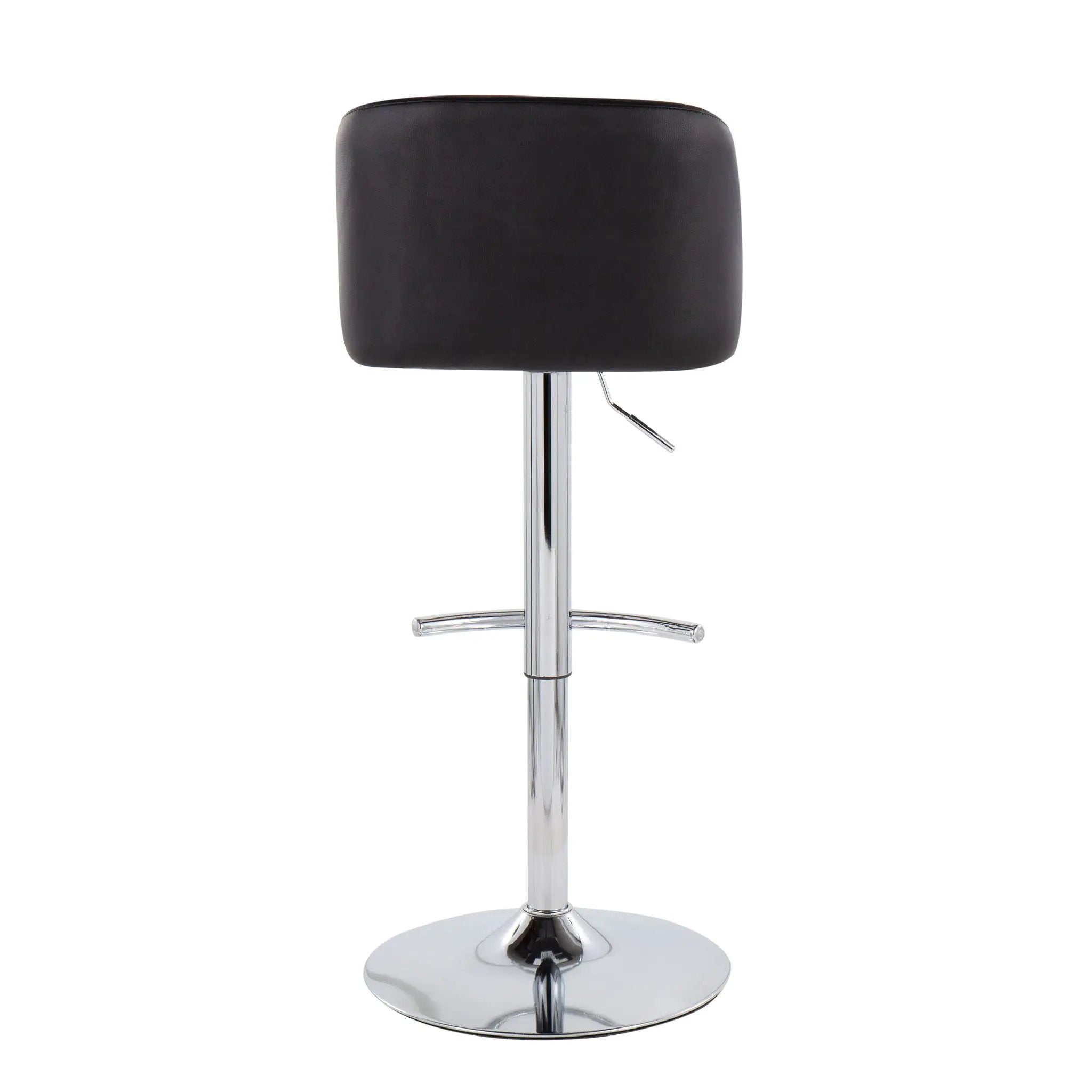 Toriano - Contemporary Adjustable Barstool With Swivel & Rounded T Footrest (Set of 2) by Unique Piece Furniture