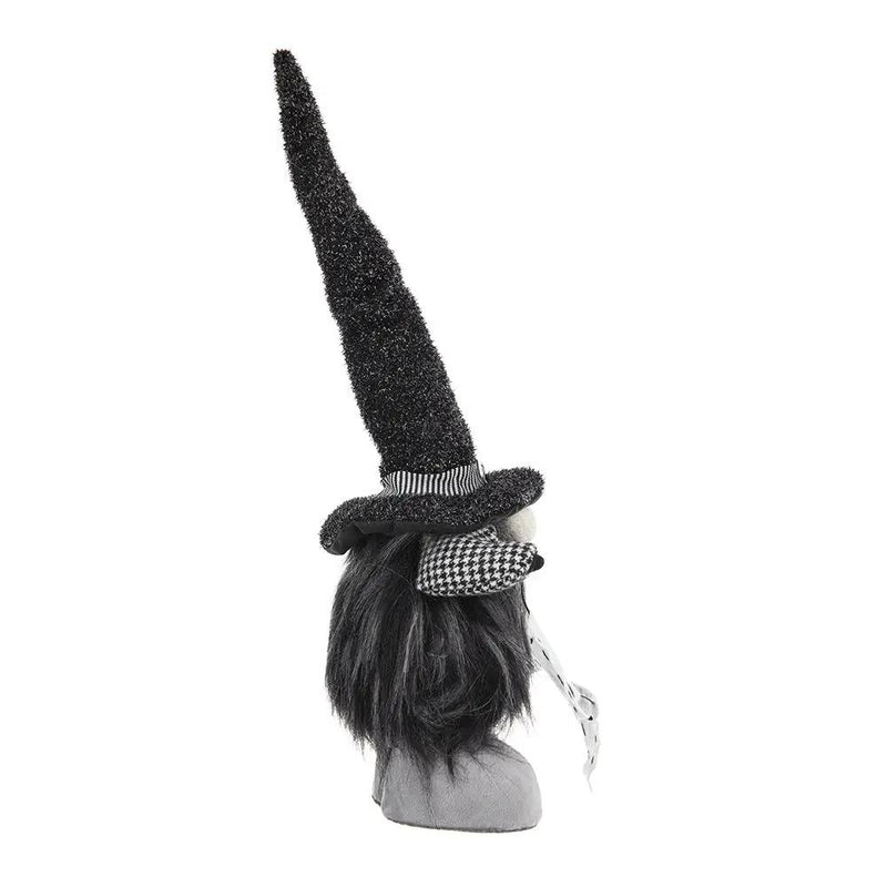 Set of 2 Black Fabric Gnomes with 'Boo' Banner by HouseOfZazla