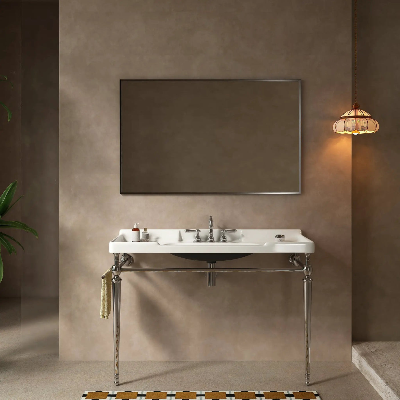 VICI 48" Bathroom Console Sink, Wall-Mounted by HouseOfZazla