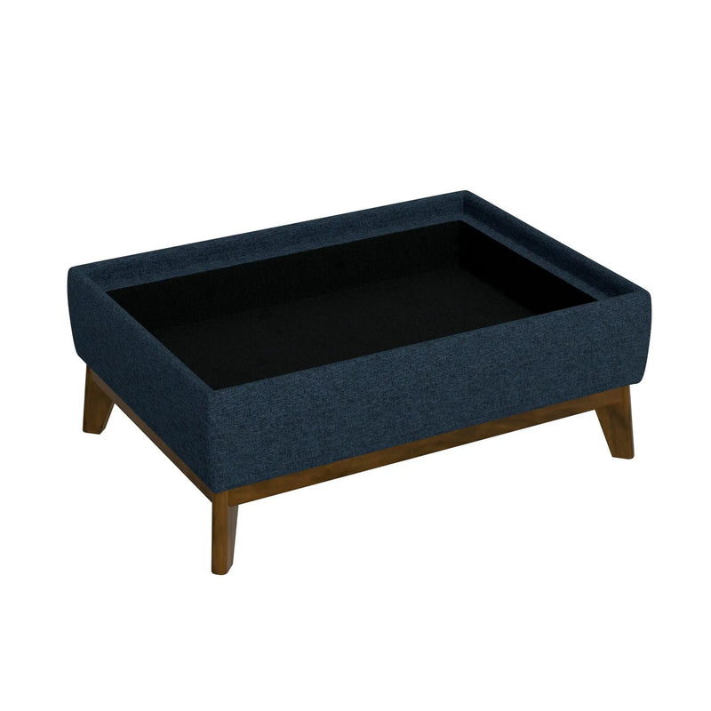 Reversible Tray Ottoman - Blue by Unique Piece Furniture
