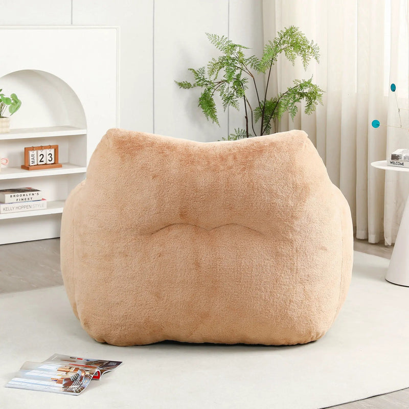 Beanbag Sofa Chair With Armrests Stuffed High Density Foam by Unique Piece Furniture