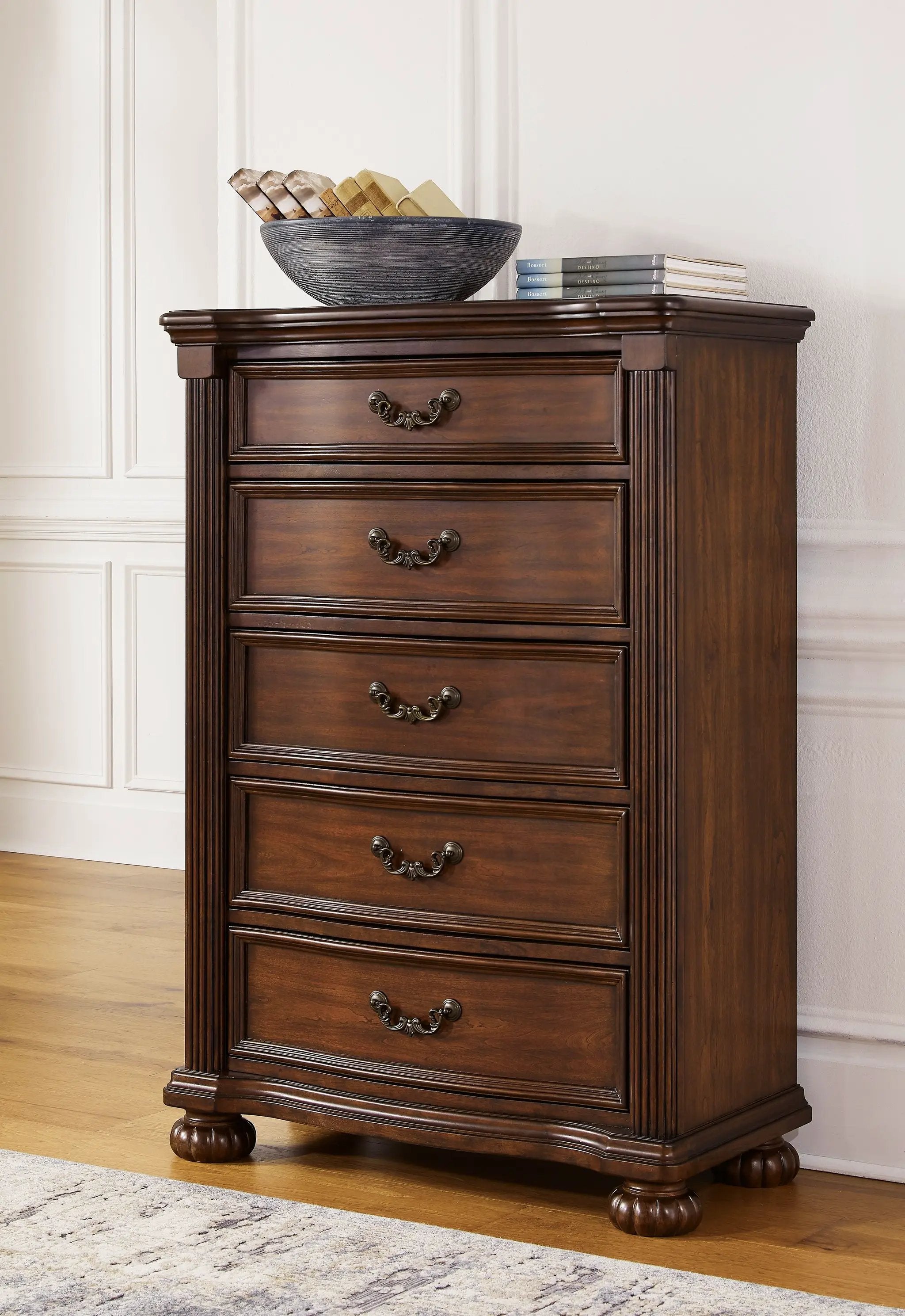 Lavinton - Five Drawer Chest - Brown by Unique Piece Furniture