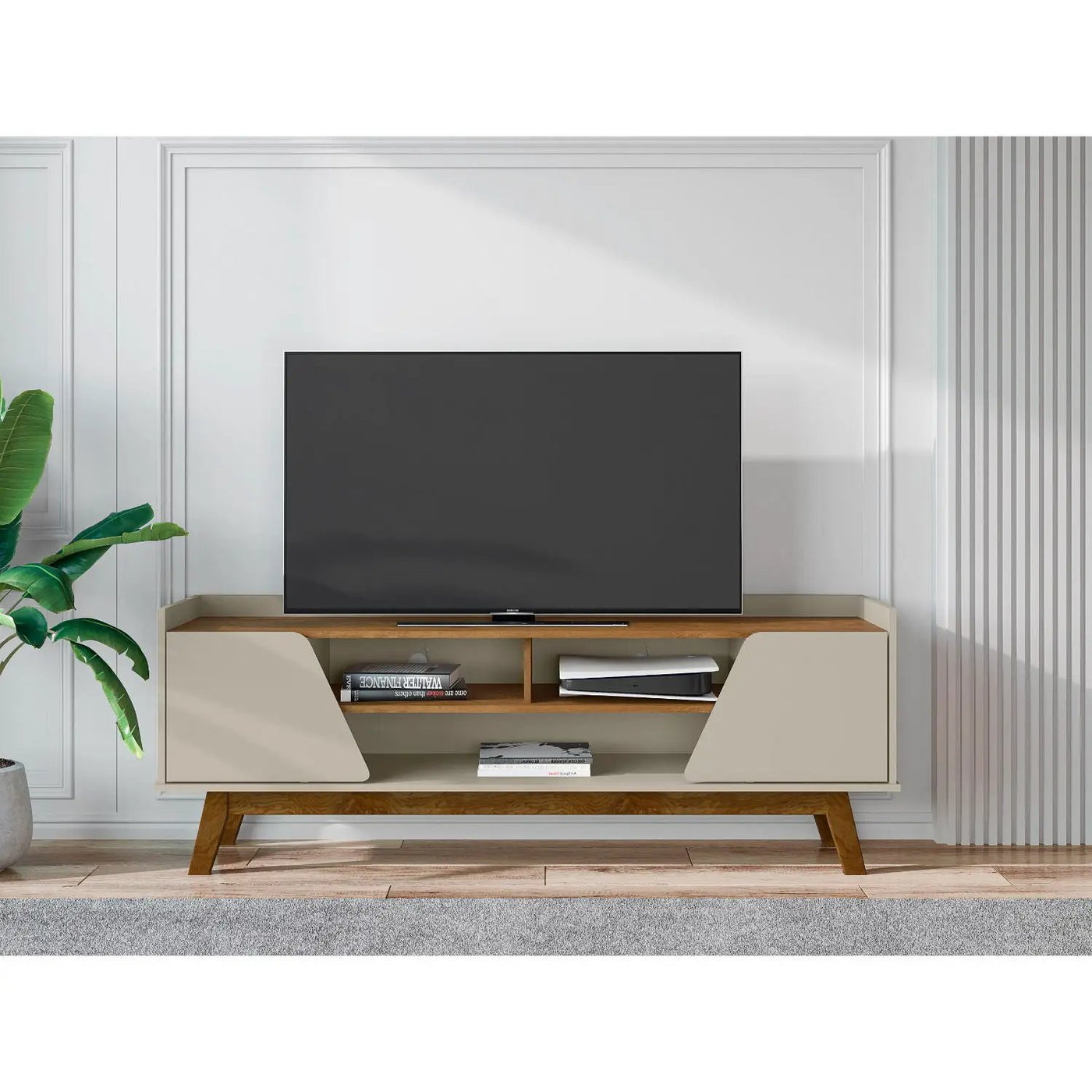 Marcus - TV Stand With 5 Shelves by HouseOfZazla