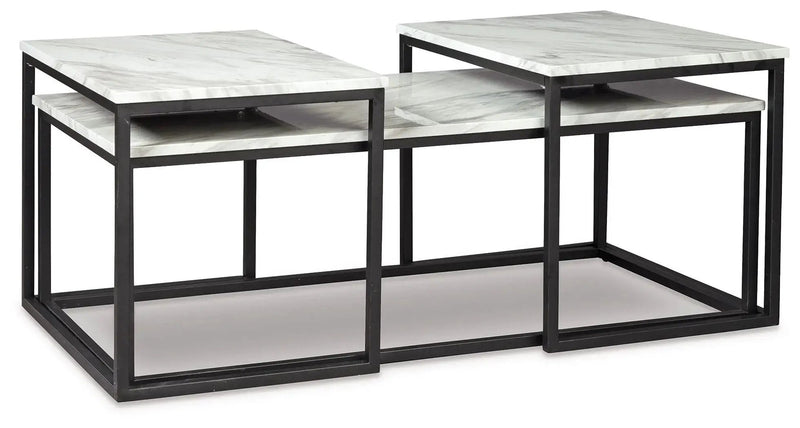 Donnesta - Occasional Table Set (Set of 3) - Gray / Black by Unique Piece Furniture