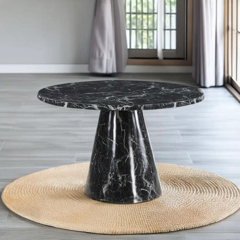 Hollis - Dining Table With Engineered Stone Top - Engineered Stone by Unique Piece Furniture
