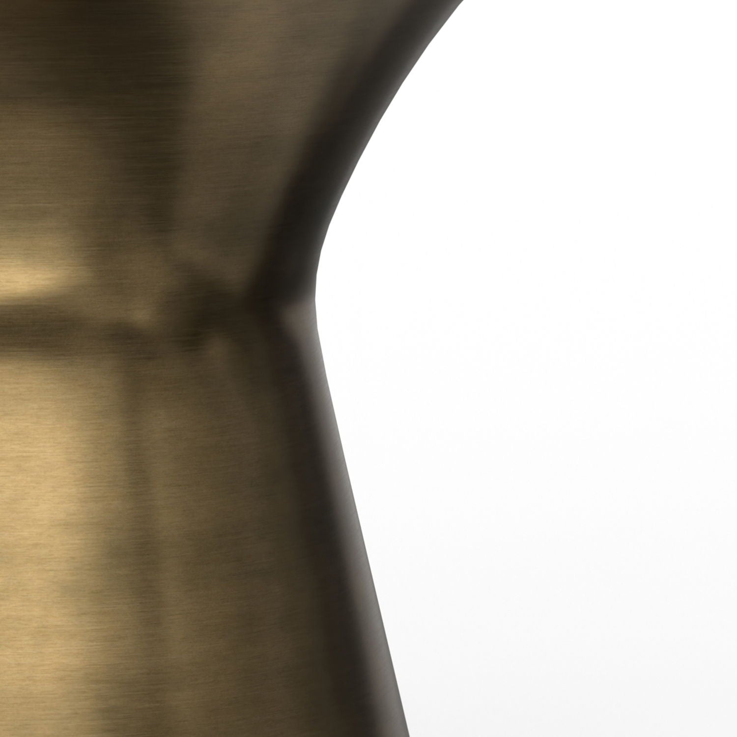 Raquel - Side Table - Antique Brass / White by HouseOfZazla