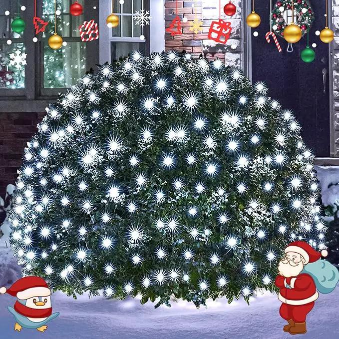 JMEXSUSS 360 LED Net Christmas Lights Outdoor Waterproof, Connectable 12ft x 5ft, 8 Modes with Remote by GreenHaven Gardens