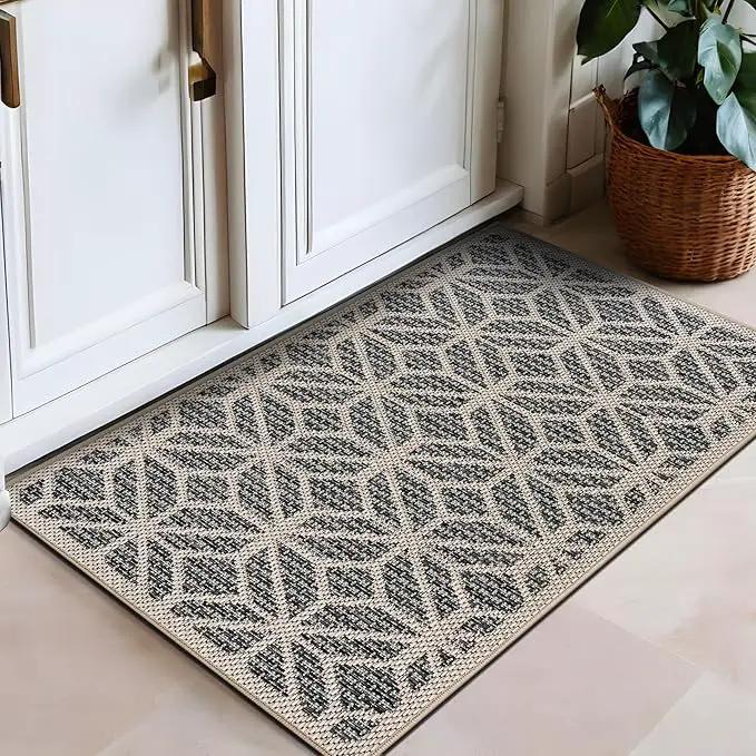 Rugshop Contemporary Geometric Indoor/Outdoor Area Rug 2' 3" X 4' Blue by GreenHaven Gardens