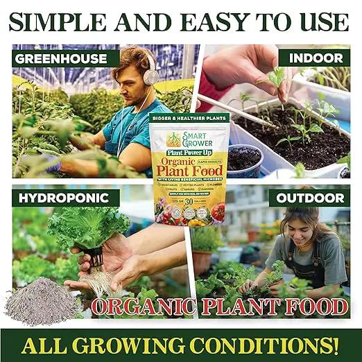 Organic Plant Food with Beneficial Microbes, Fast Acting Vegan Fertilizer for Vegetable Garden, Outdoor & Indoor Plant Fertilizer, Miracle Growth for Plants Concentrated Value 125GR Makes 30 gallons by GreenHaven Gardens