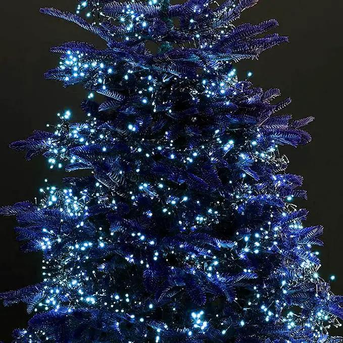 Dazzle Bright Christmas String Lights, Connectable Waterproof String Lights Green Wire with 8 Modes, Christmas Decorations for Indoor Yard Garden (Blue, 300 LED) by GreenHaven Gardens