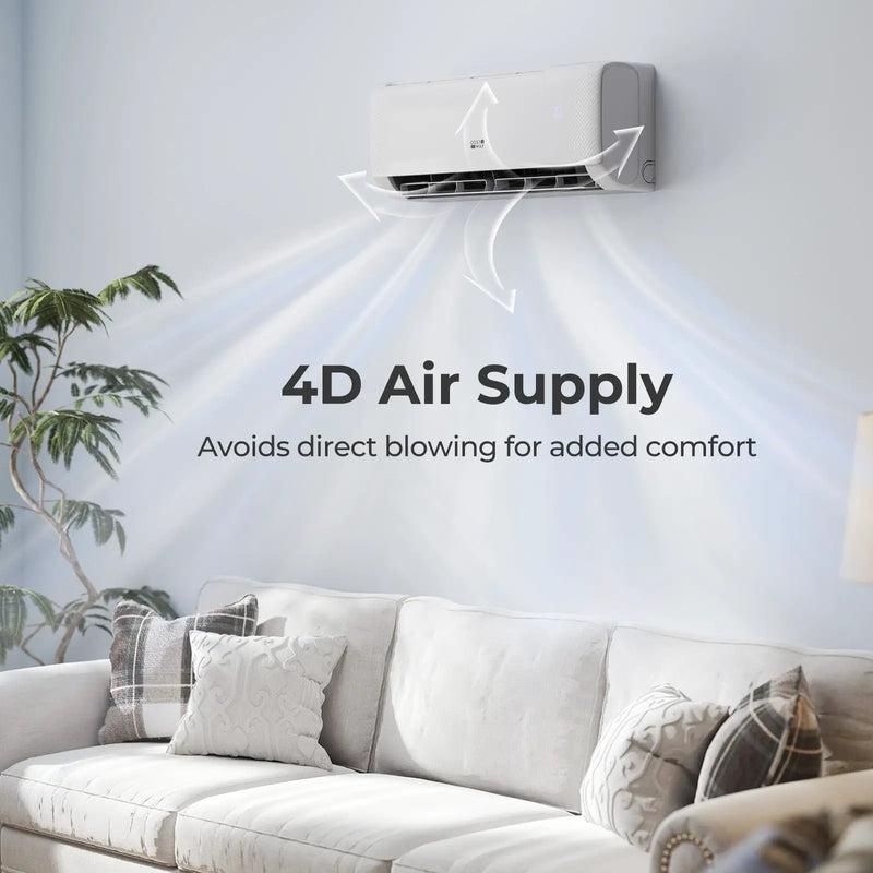 Airtural Series 9100 BTU 20.5 SEER2 WiFi Enabled Mini Split AC 115V Compatible with Alexa by DirectDeals