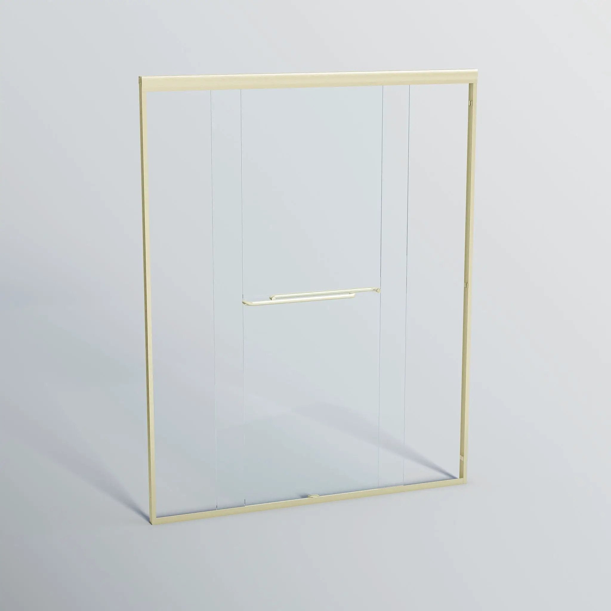 Double Sliding Shower Door, Semi-Frameless Bypass Bathroom Sliding Door With 1/4" (6 Mm) Tempered Glass For Walk-In Shower by HouseOfZazla