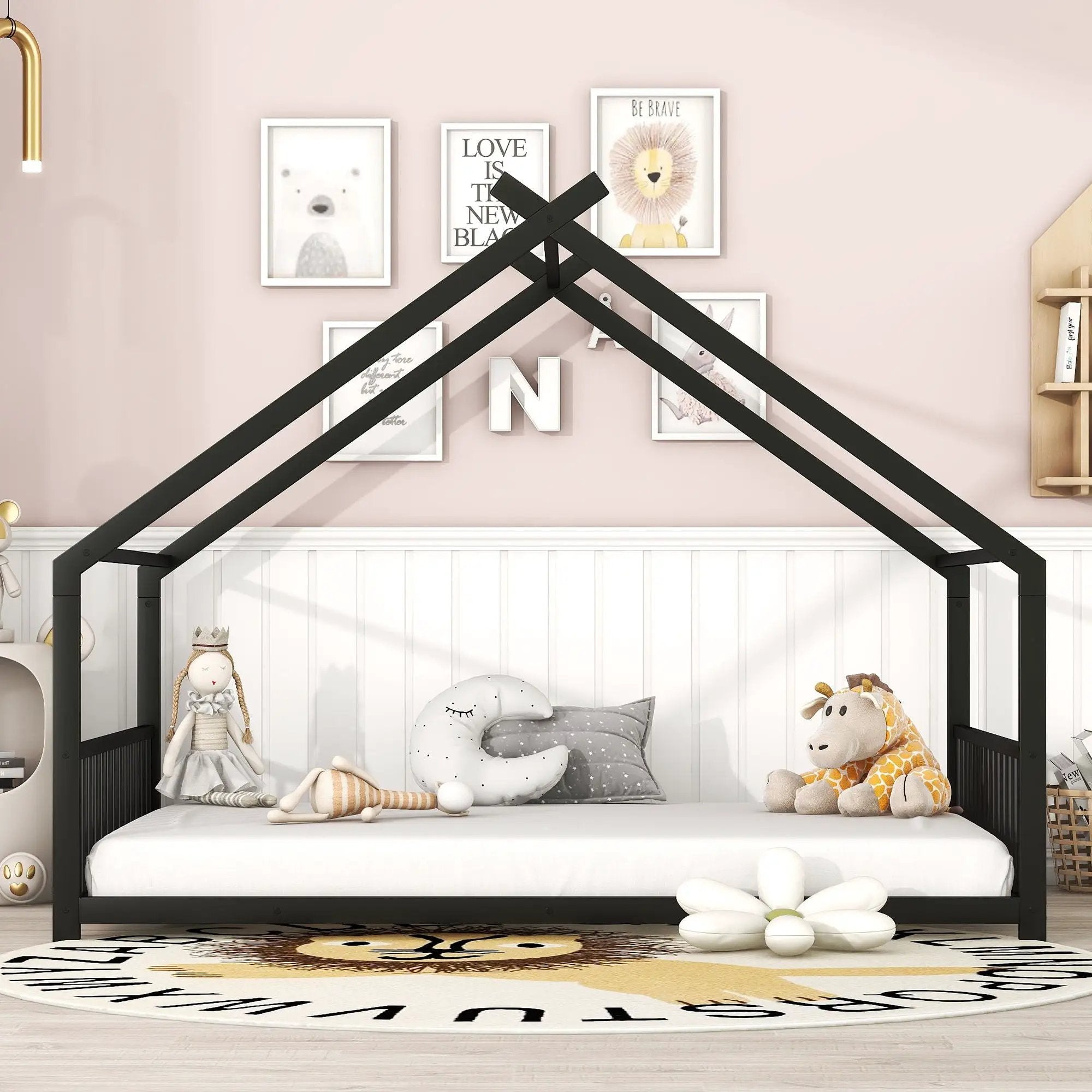 Metal House Bed by HouseOfZazla
