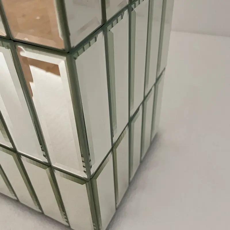 Tall Floor Vase 29.92" Mirrored Floor Vase for Home Decor by HouseOfZazla