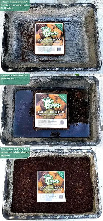 Supreme Horticulture Coarse Grade Perlite and Hydro Crunch Coco Coir Growing Media by GreenHaven Gardens