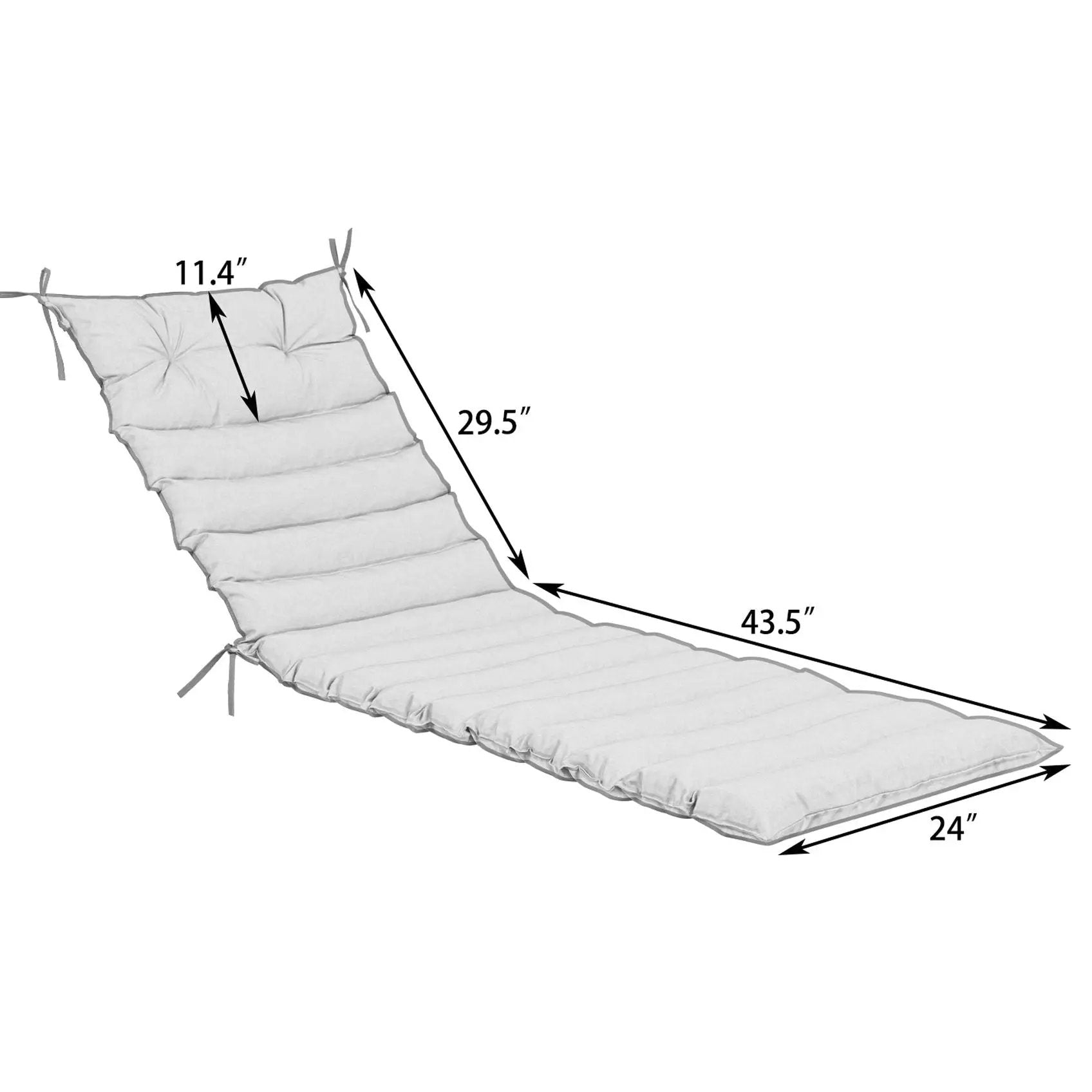 2 Piece Outdoor Chaise Lounge Chair Cushion Set by HouseOfZazla