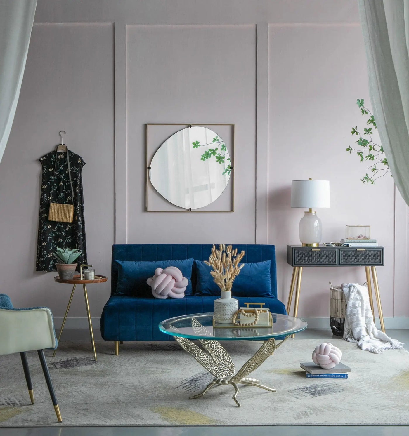 Poppy Mirror With Metal Frame Contemporary Design For Bathroom, Entryway Wall Decor by Unique Piece Furniture