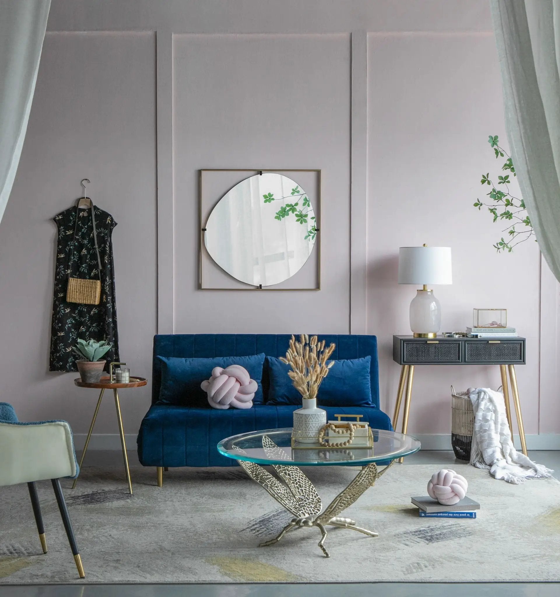 Poppy Mirror With Metal Frame Contemporary Design For Bathroom, Entryway Wall Decor by Unique Piece Furniture