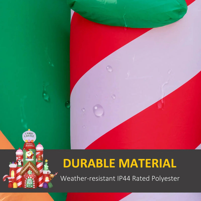 10ft Christmas Inflatables Candy Castle by HouseOfZazla