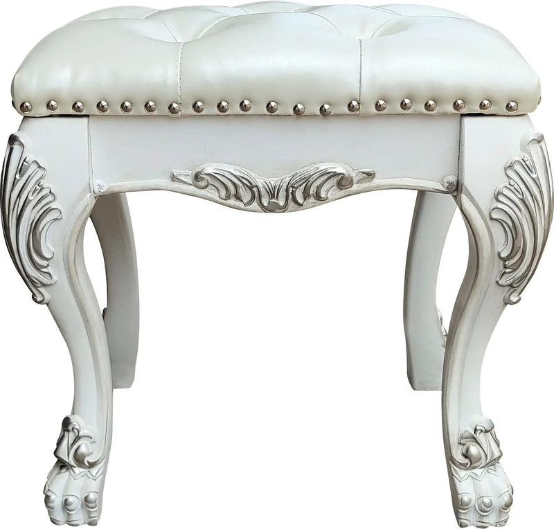 Dresden II - Vanity Stool - Bone White by Unique Piece Furniture