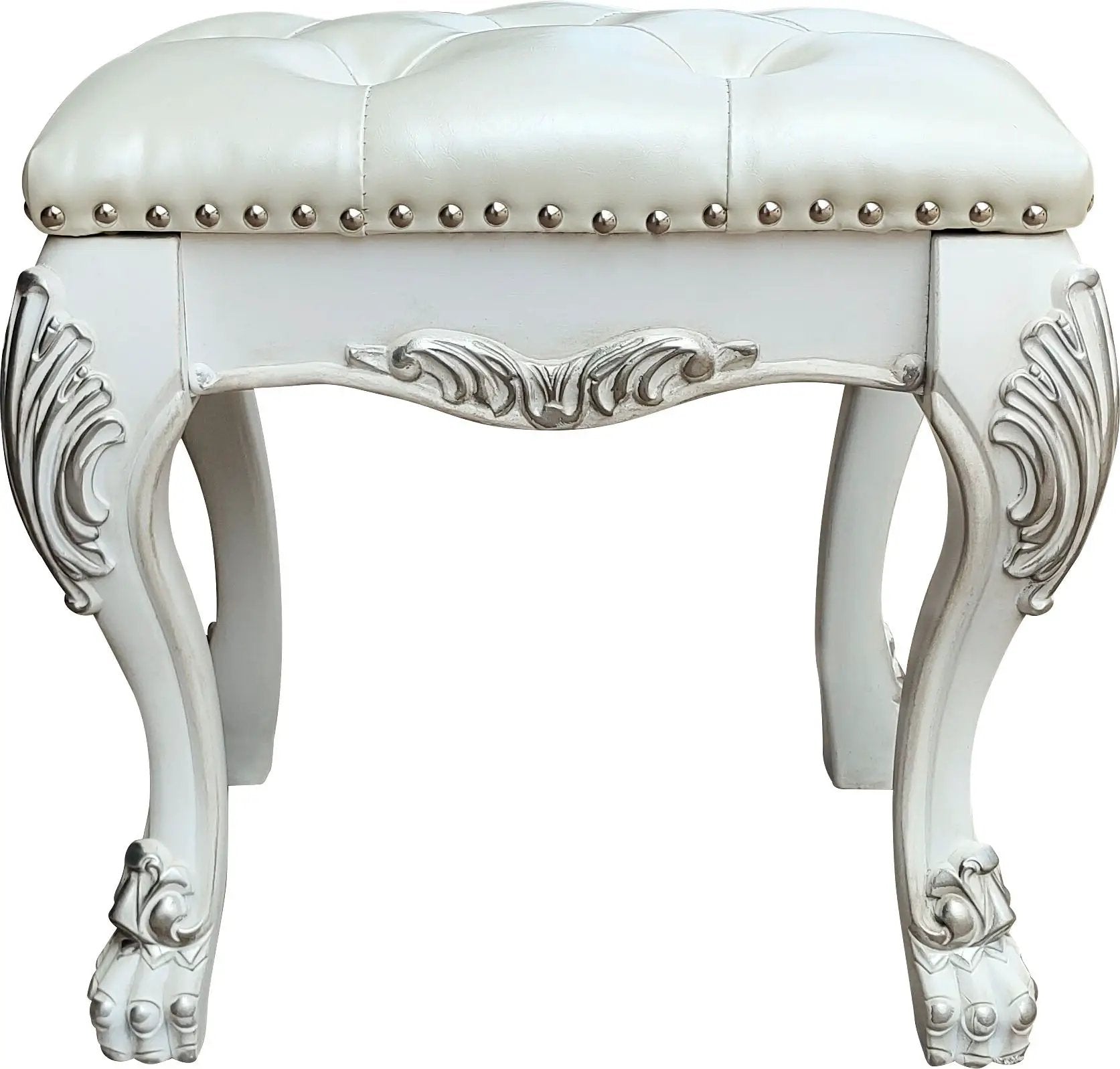 Dresden II - Vanity Stool - Bone White by HouseOfZazla