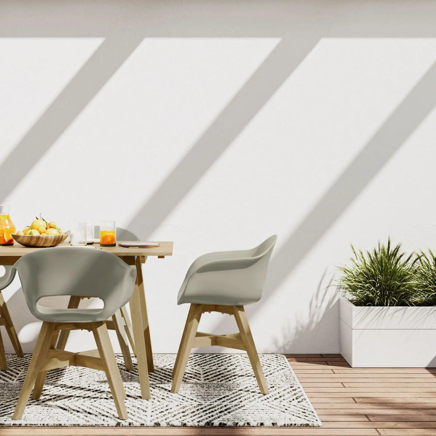 Kona - Outdoor Dining Chair In Plastic (Set of 2) by Unique Piece Furniture