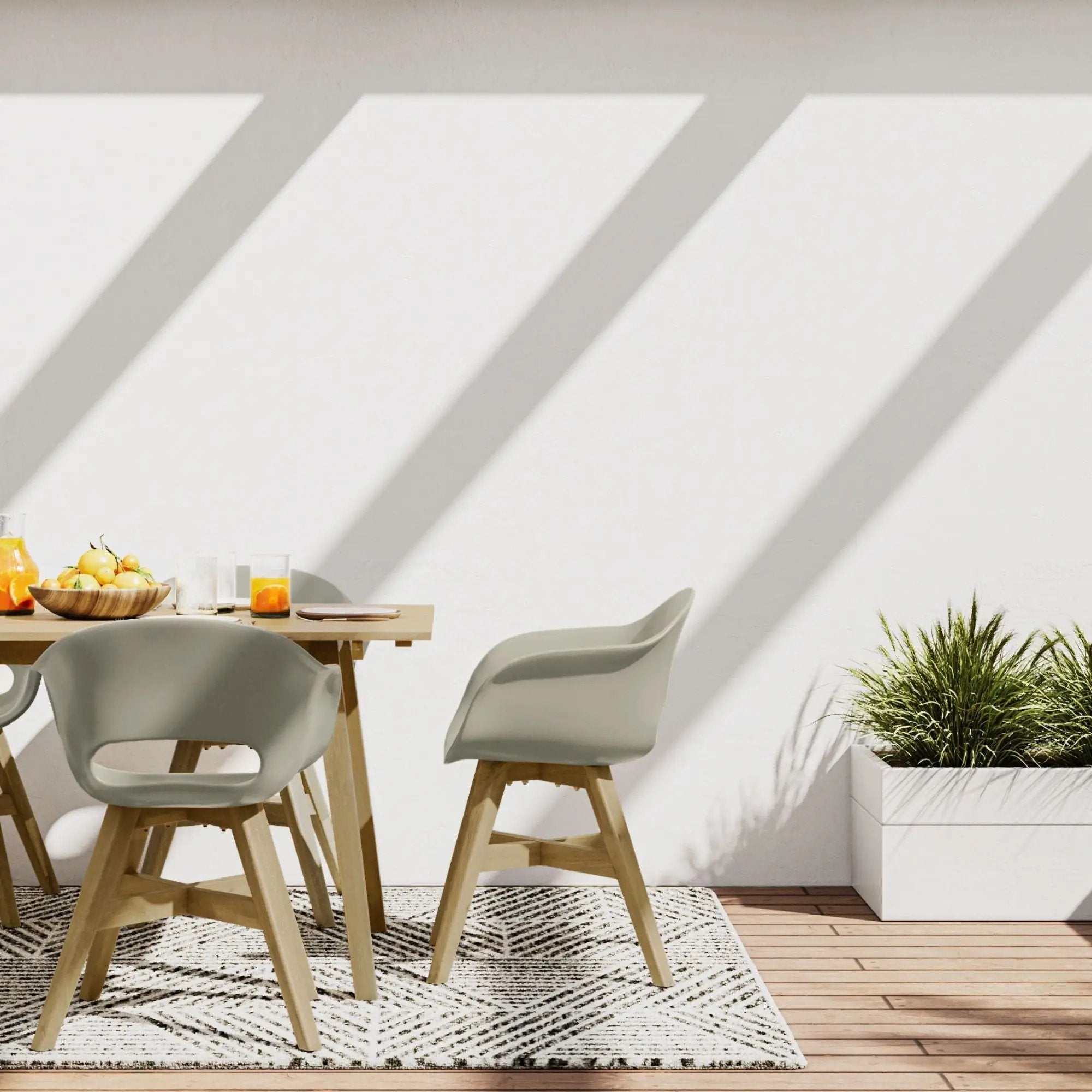 Kona - Outdoor Dining Chair In Plastic (Set of 2) by Unique Piece Furniture