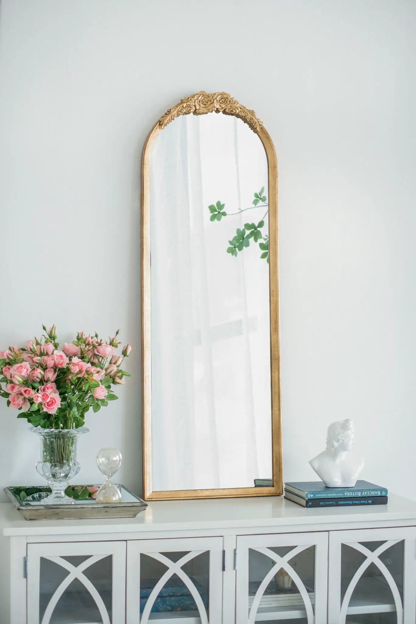 Wood Floor Mirror, Full Body Mirror Dressing Make Up Mirror For Bathroom by Unique Piece Furniture
