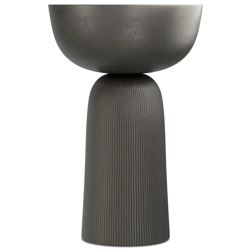 Hughes - Cast Aluminum Side Table - Black by HouseOfZazla