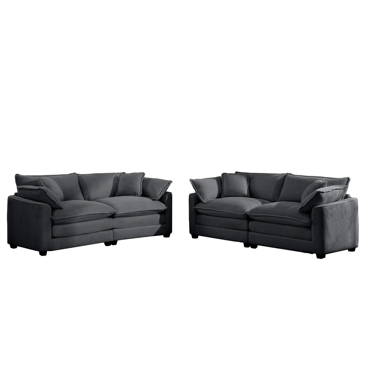 Elegant Oversized Sectional Sofa Set With Deep Seats And Flexible Layout by Unique Piece Furniture