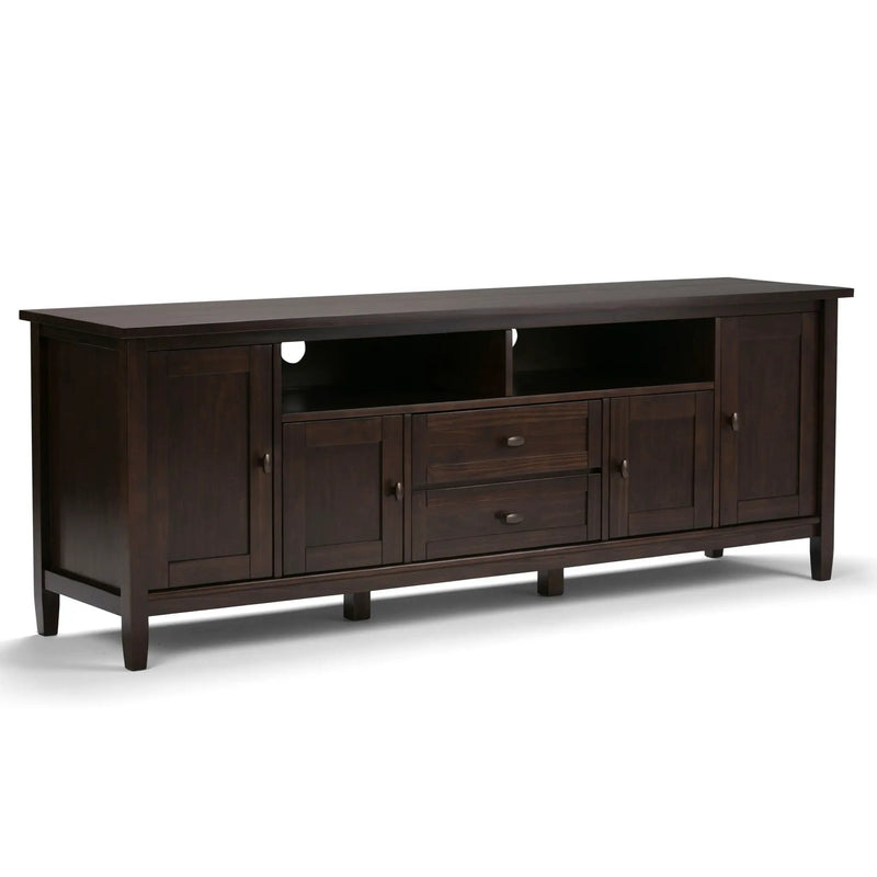 Warm Shaker - TV Media Stand Handcrafted - Tobacco Brown by HouseOfZazla