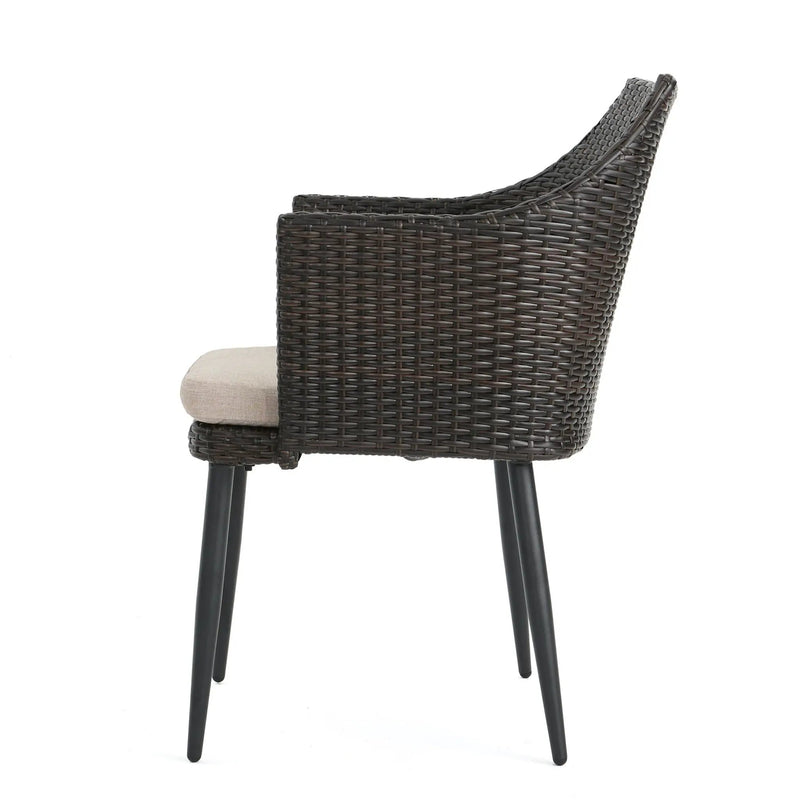 Kenneth 3 Pieces Chat Set Outdoor Furniture - Brown Multi by HouseOfZazla