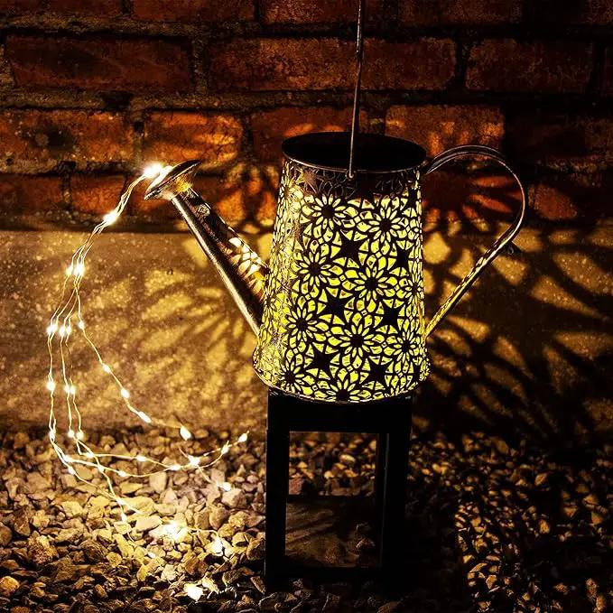 VOOKRY Solar Watering Can Lights, Large Retro Metal Hanging Solar Lights Outdoor Waterproof, Gardening Gifts for Mom Grandma Women Birthday, Garden Decor Yard Light Outside for Porch Landscape Patio by GreenHaven Gardens