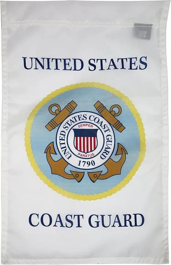 FlagSource U.S. Coast Guard Nylon Garden Flag, Made in The USA, 18x12" by GreenHaven Gardens