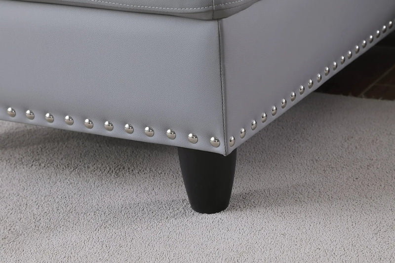 Irine - Sectional Sofa With Ottoman - Gray by Unique Piece Furniture