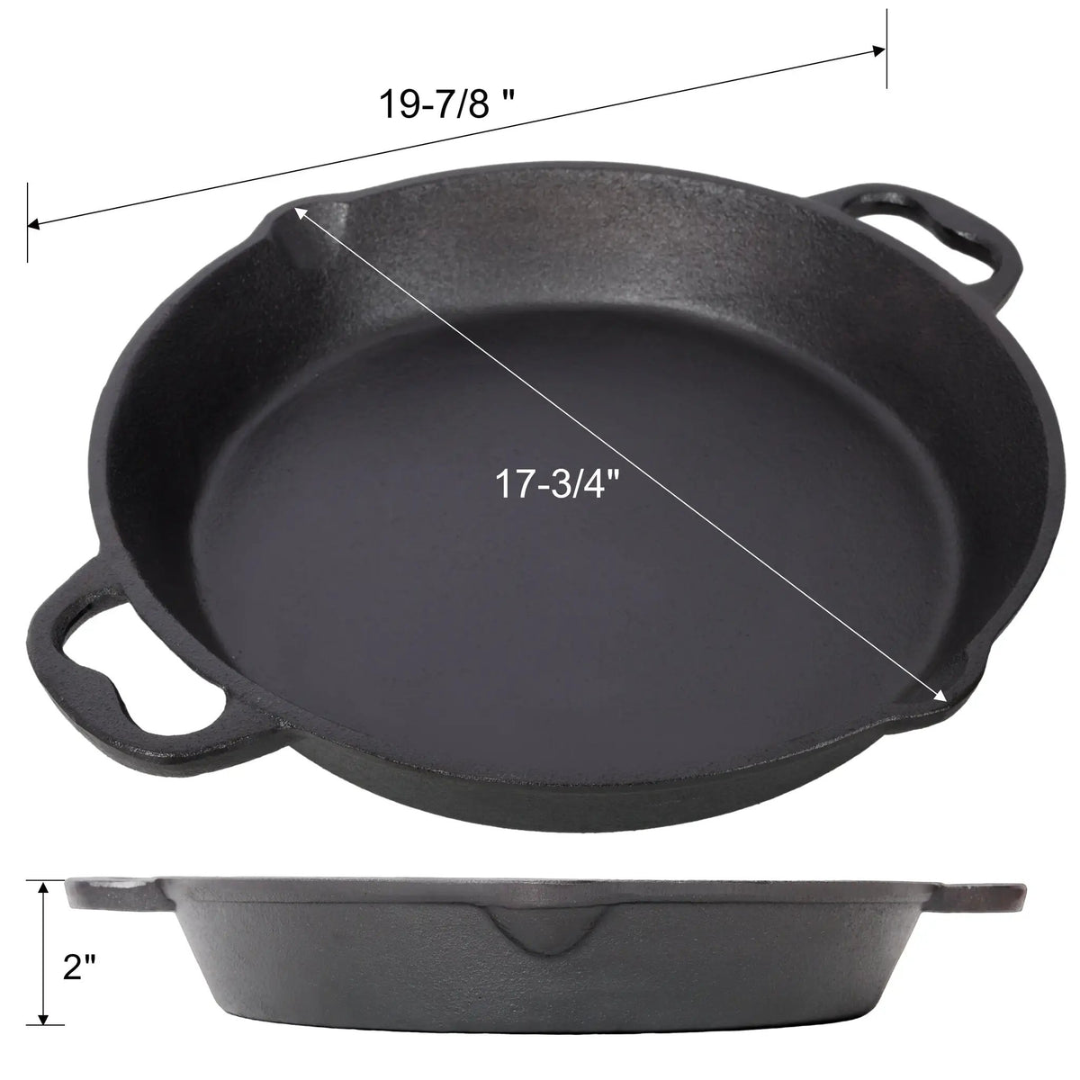 17-Inch Pre-Seasoned Cast Iron Skillet, photo 8 of 8