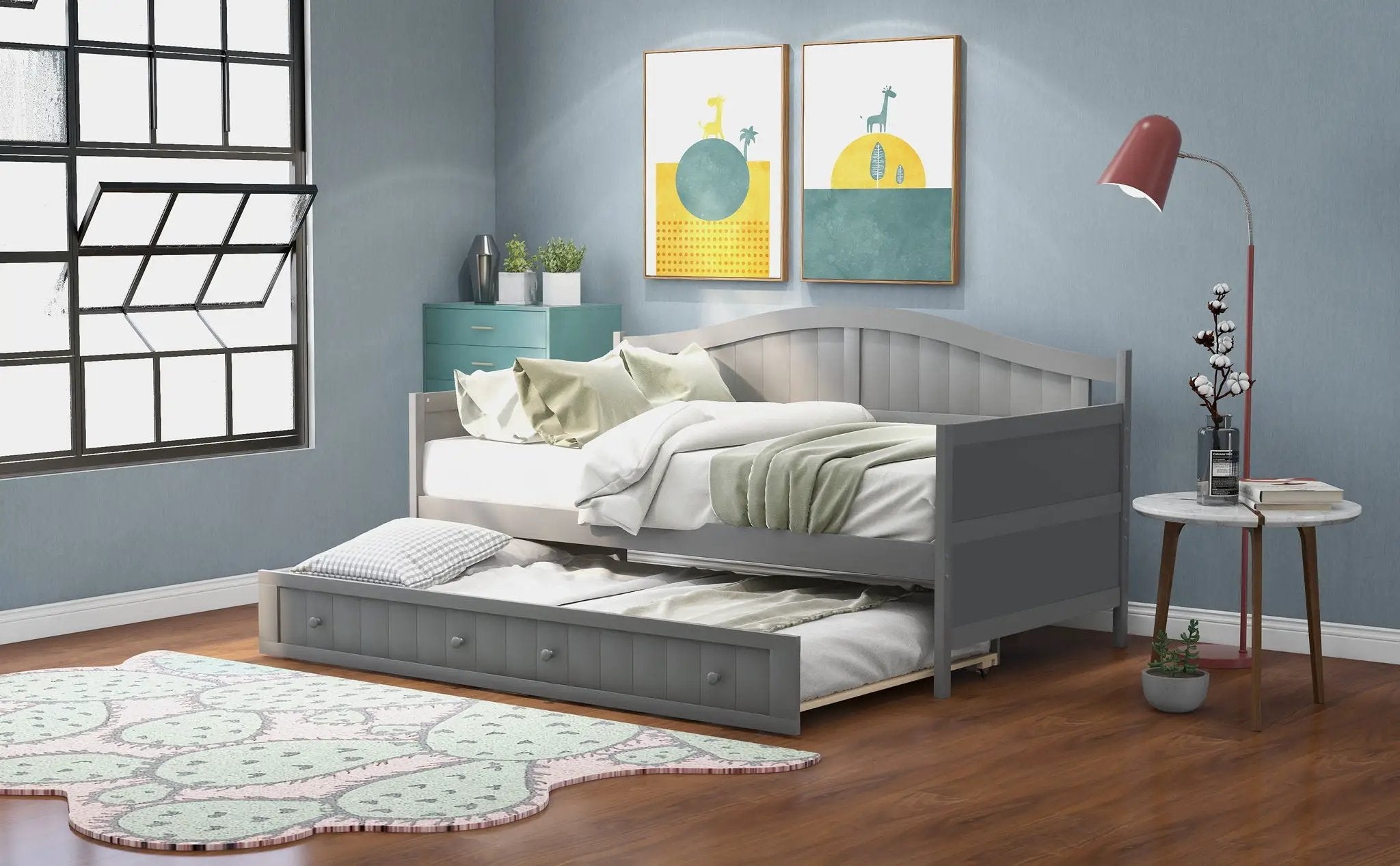 Wooden Daybed, Sofa Bed, No Box Spring Needed by HouseOfZazla