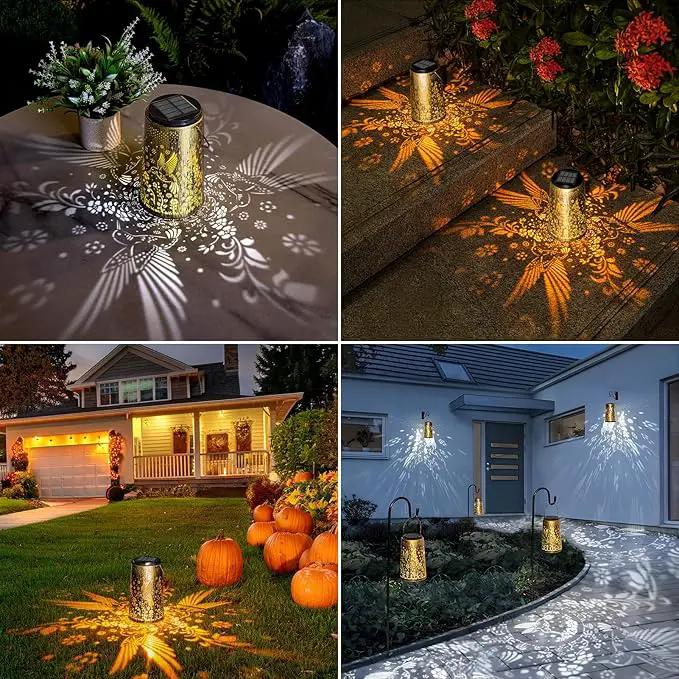 2 Pack Solar Lanterns Outdoor Waterproof, Hummingbird Hanging Solar Lights for Outside, Garden Decor for Yard Patio Pathway Porch, Christmas Birthday Mothers Day Gifts for Women Mom Grandma by GreenHaven Gardens