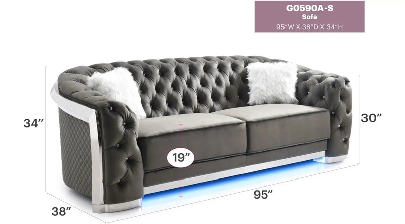 Sapphire - Sofa by Unique Piece Furniture