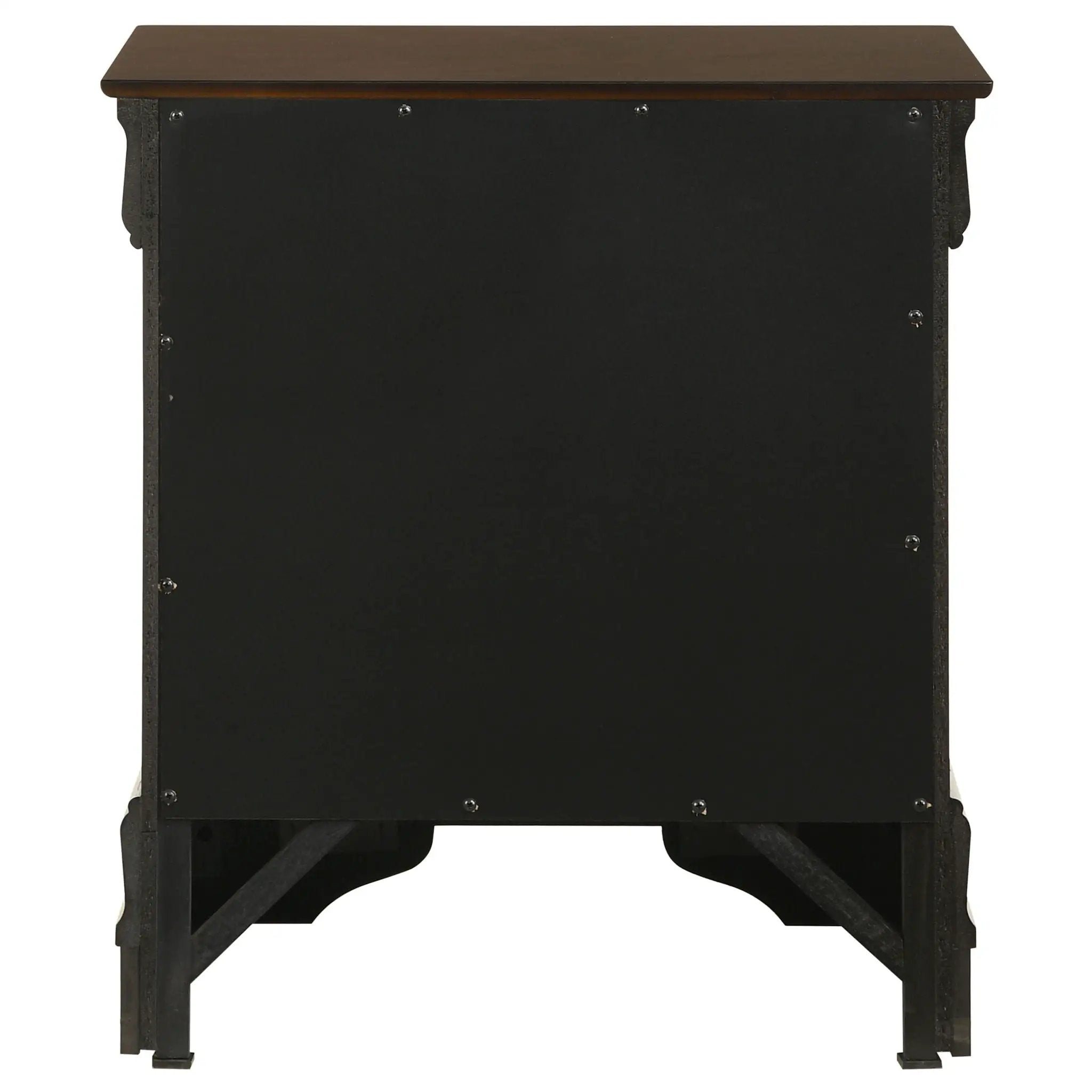 Demetra - 2 Drawer Nightstand - Cappuccino by HouseOfZazla
