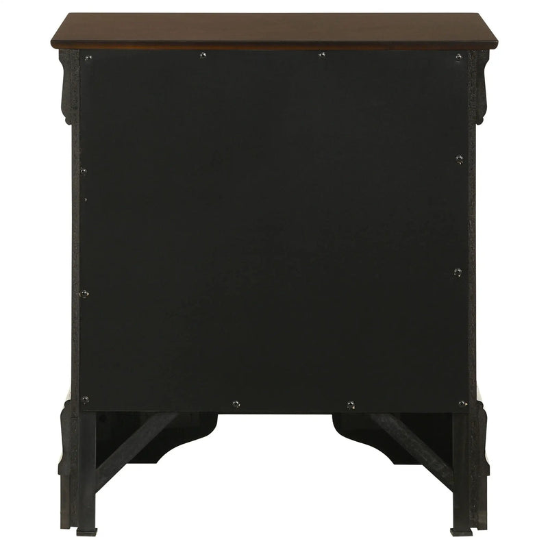 Demetra - 2 Drawer Nightstand - Cappuccino by HouseOfZazla
