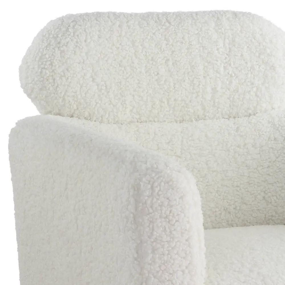 Connock - Accent Chair - White Teddy Sherpa by Unique Piece Furniture