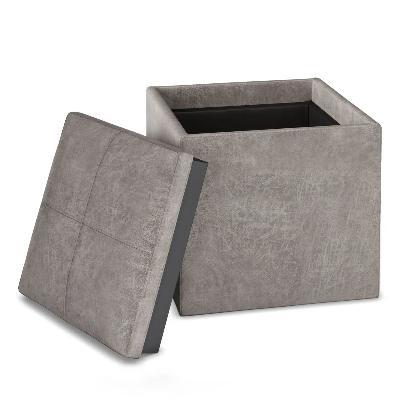 Rockwood - Upholstered Cube Storage Ottoman With Tray by Unique Piece Furniture